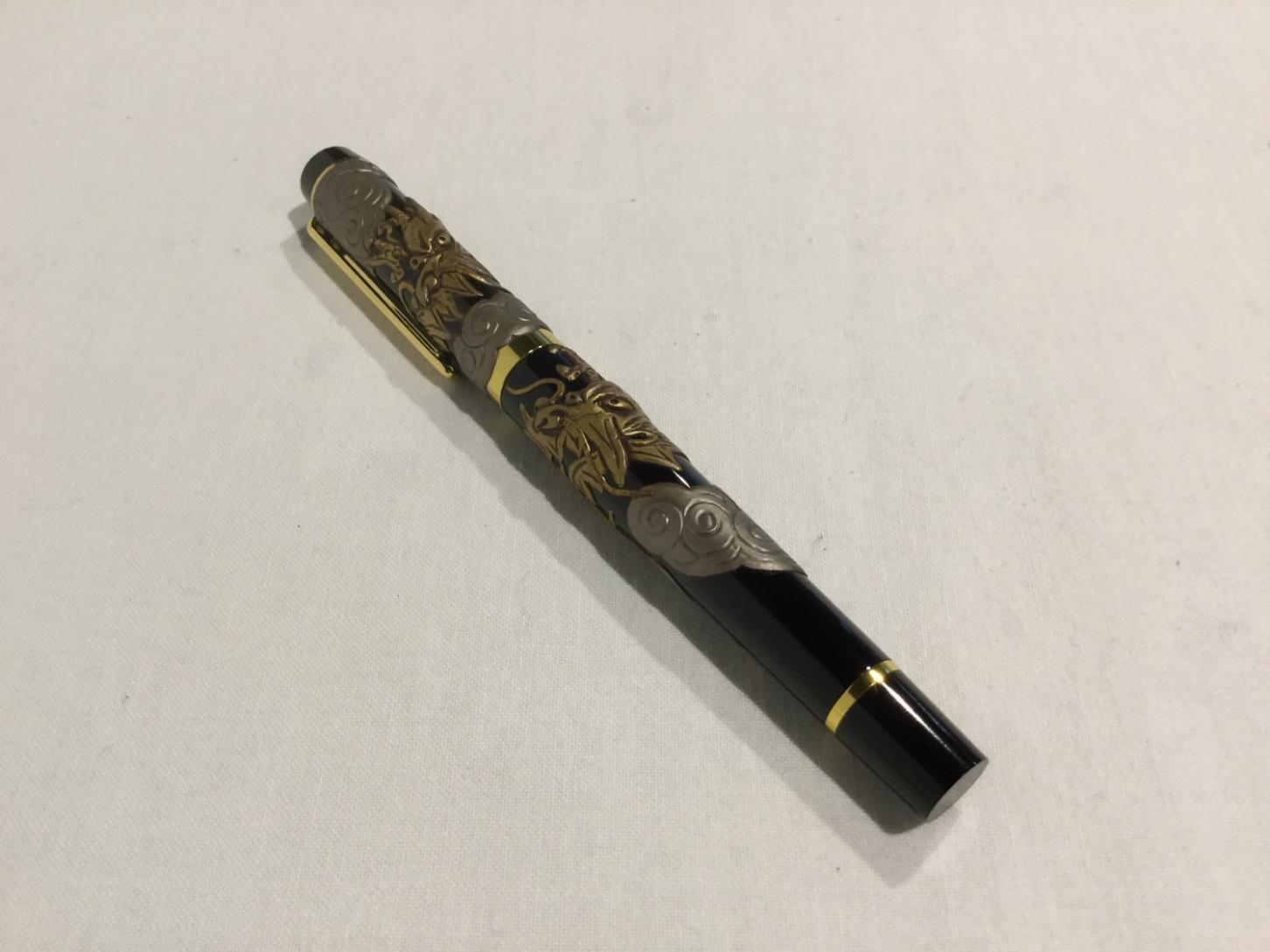 商品画像：琉球うるし工芸 万年筆　竜